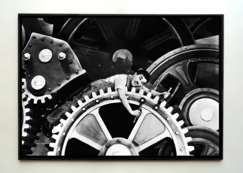 Quadro Chaplin Tempos Modernos
