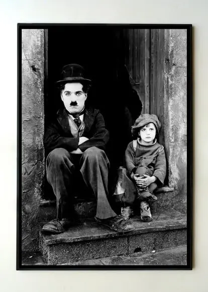 Quadro Chaplin O Garoto (Porta)