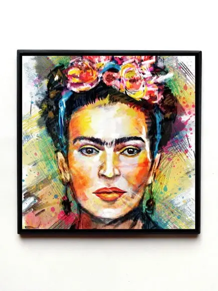 Quadro Frida Aquarela