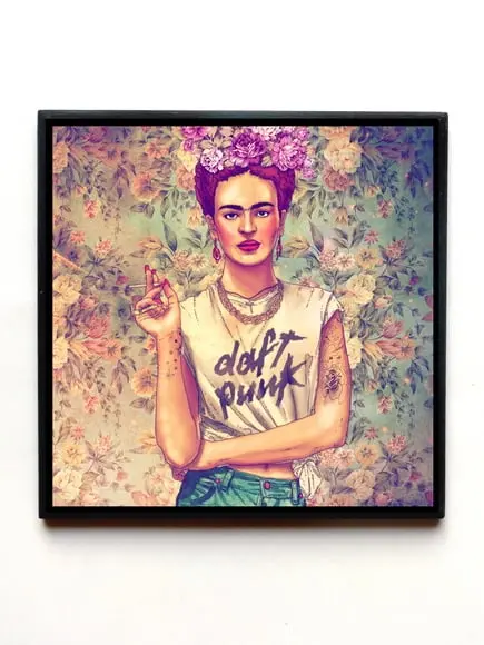 Quadro Frida Kahlo (Daft Punk)