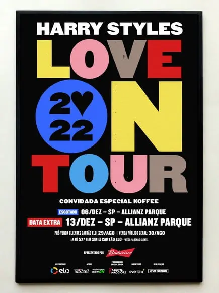 Quadro Harry Styles Cartaz