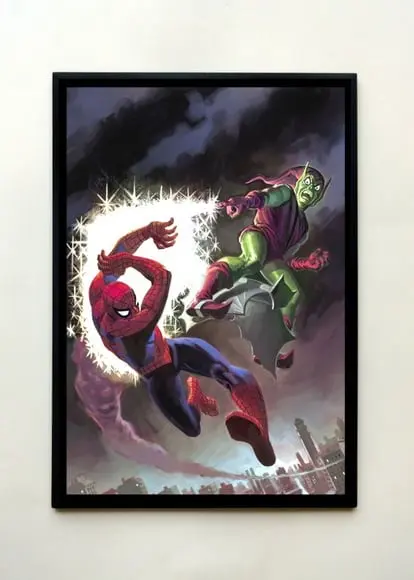 Quadro Homem Aranha x Duende Verde 01