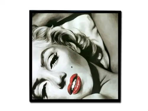 Quadro Marilyn Monroe Batom Vermelho