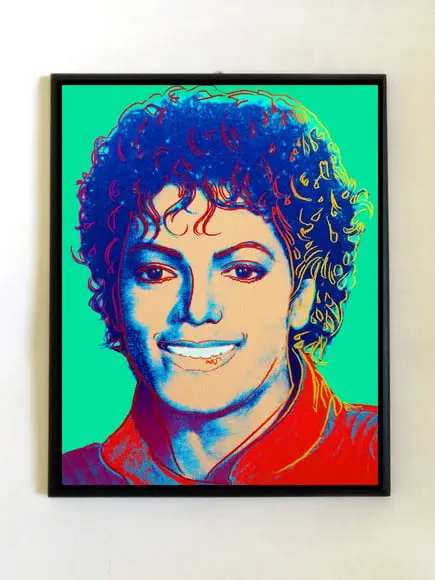 Quadro Michael Jackson Pop Art Verde
