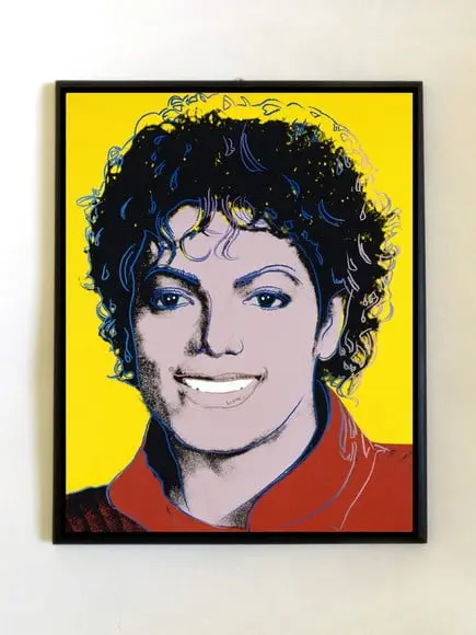 Quadro Michael Jackson Pop Art Amarelo