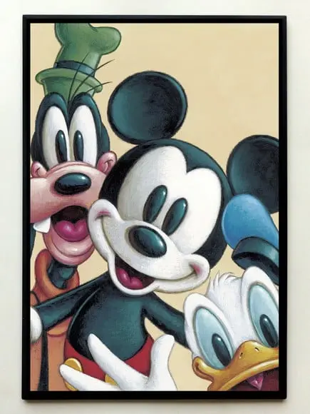 Quadro Mickey Donald e Pateta