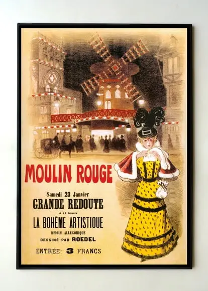 Quadro Moulin Rouge Cartaz 2