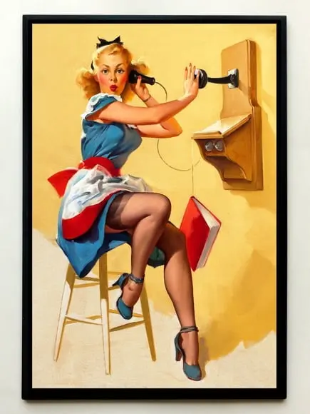 Quadro Pinup (Fone)