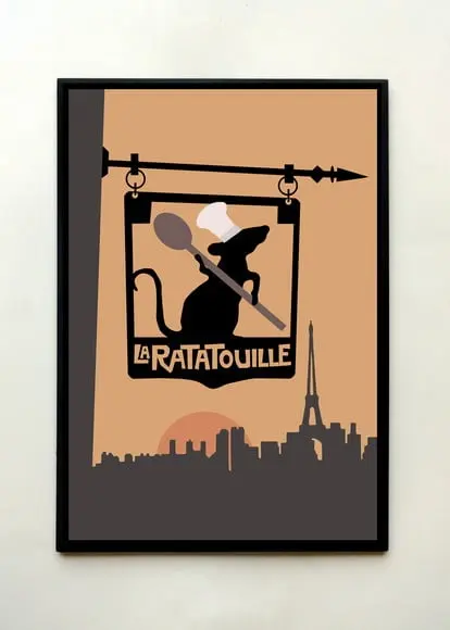 Quadro Ratatouille Minimalista 01