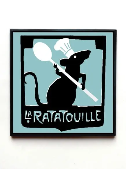 Quadro Ratatouille Placa restaurante
