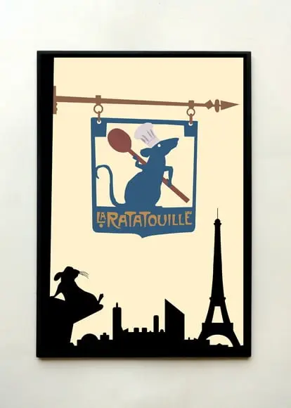 Quadro Ratatouille Minimalista 02