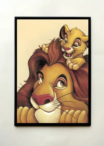 Quadro Rei Leão Mufasa e Simba