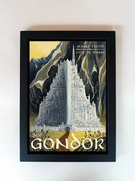 Quadro Senhor dos Anéis Terra Média Gondor