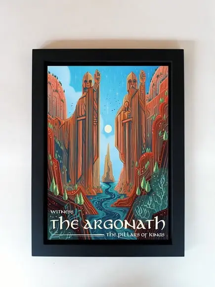 Quadro Senhor dos Anéis Terra Média The Argonath