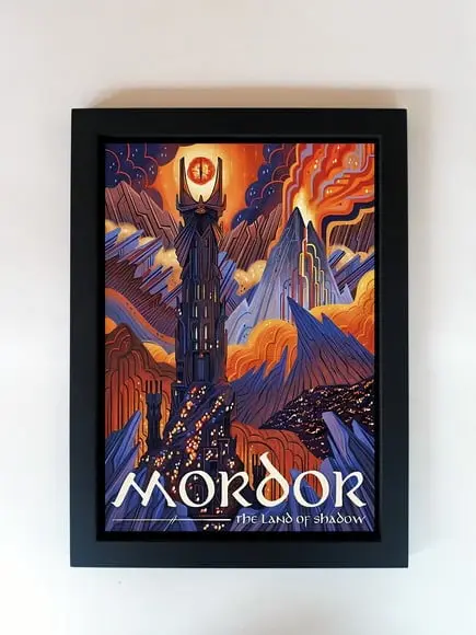 Quadro Senhor dos Anéis Terra Média Mordor