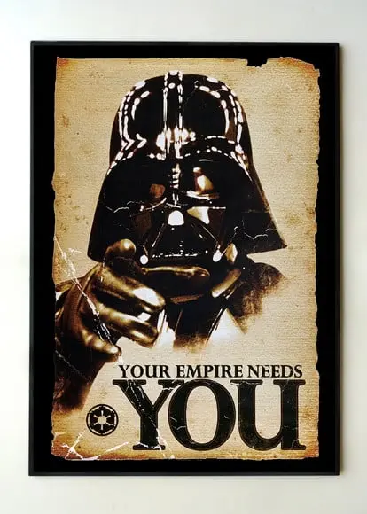 Quadro Star Wars Vader (you)