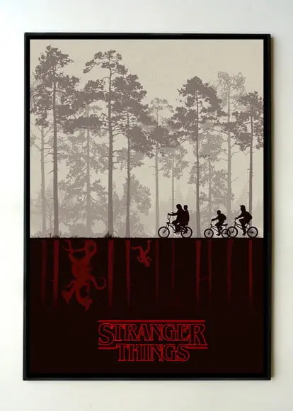 Quadro Stranger things (minimalista)