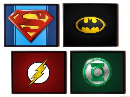 Quadros Liga da Justiça (símbolos)