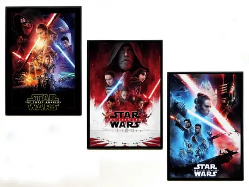 Quadros Star Wars Trilogia Sequel