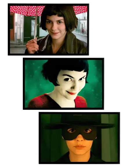 Trio de quadros Amelie