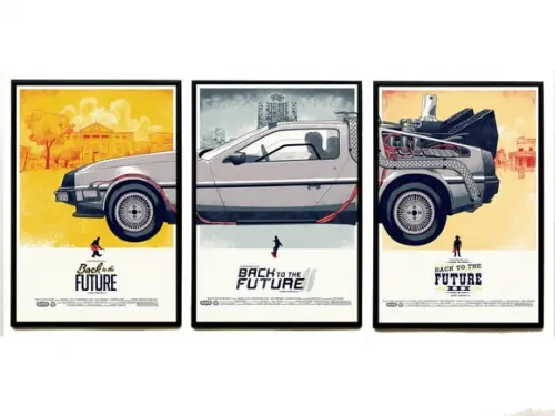 Trio de Quadros de Lorean (cartaz)
