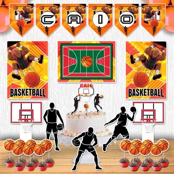 Festa Basquete Bola Kit Festinha em Casa