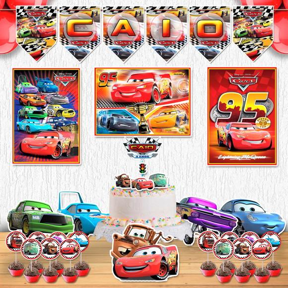 Festa Carros Kit Festa em Casa Decoração Cars