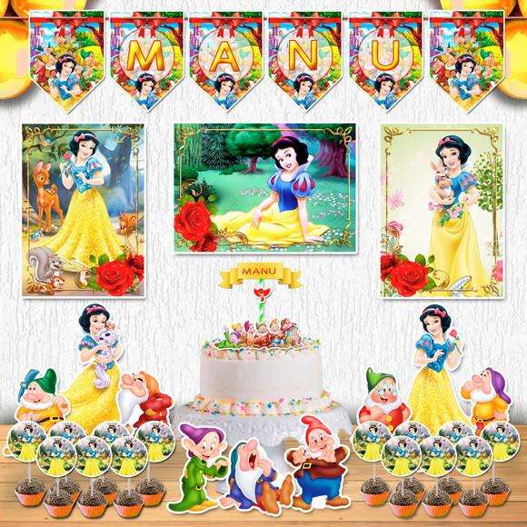 Festa Branca de Neve Kit Festa em Casa Decoração