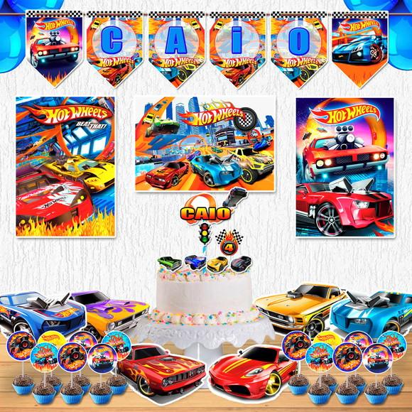 Festa Hot Weels Carro Kit Festa em Casa Decoração