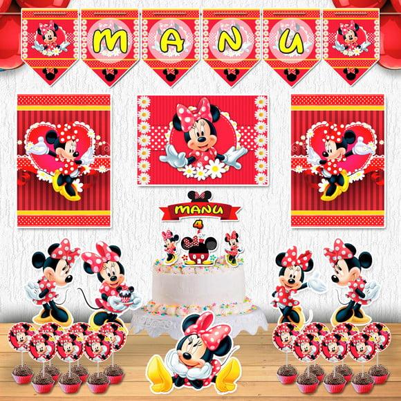 Festa Minnie Vermelha Kit Festa em Casa Decoração Minie
