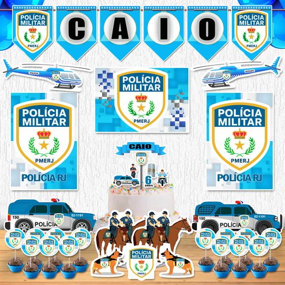 Festa Policia Militar Rj Kit Festa em Casa Decoração