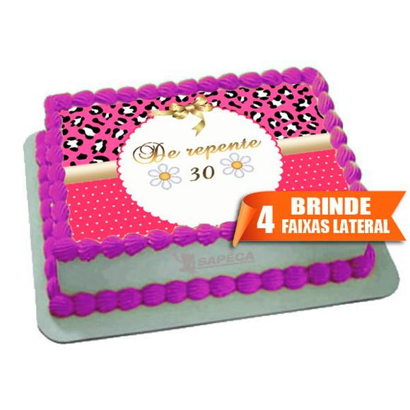 Papel arroz 30 anos + Brinde Faixas Laterais