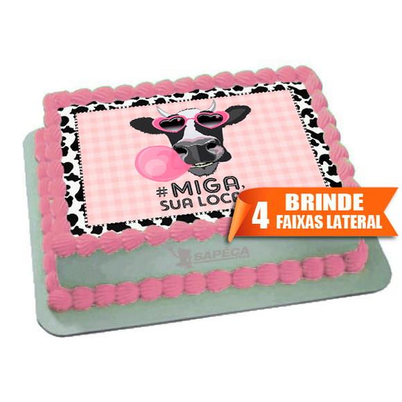 Papel arroz Amiga sua Loka + Brinde Faixas Laterais