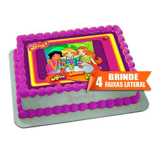 Papel arroz As espiãs Meninas + Brinde Faixas Laterais
