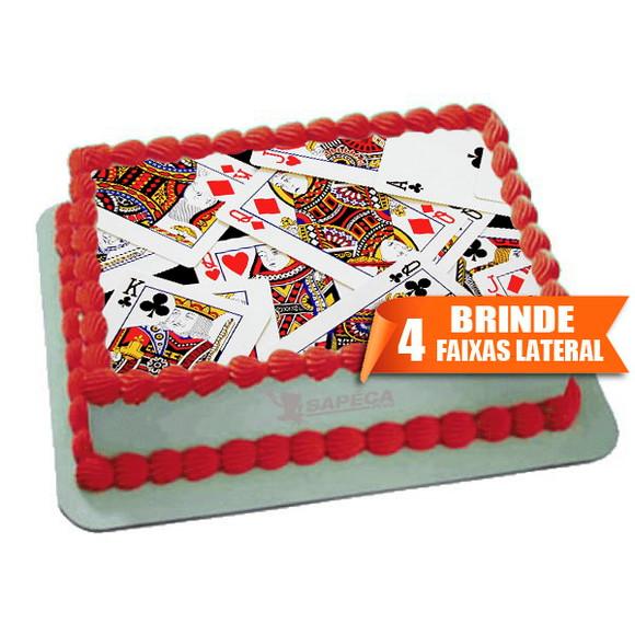 Papel arroz Baralho Cartas + Brinde Faixas Laterais