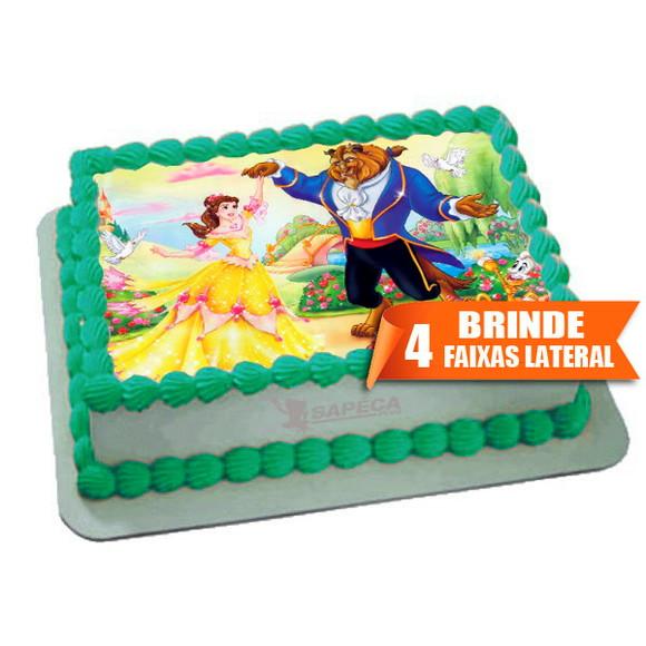 Papel Arroz Bela e a Fera + Brinde Faixas Tamanho Grande