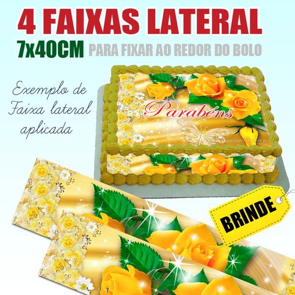 Papel Arroz Biblia Aberta para Bolo 30x40cm + Brinde Faixas
