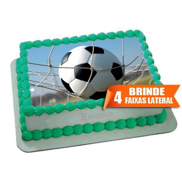 Papel arroz Bola de Futebol + Brinde Faixas Laterais
