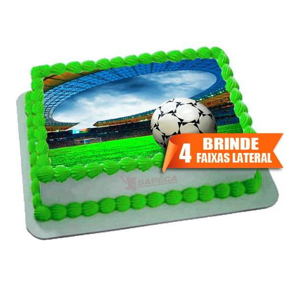 Papel arroz Bola de Futebol Campo + Brinde Faixas Laterais