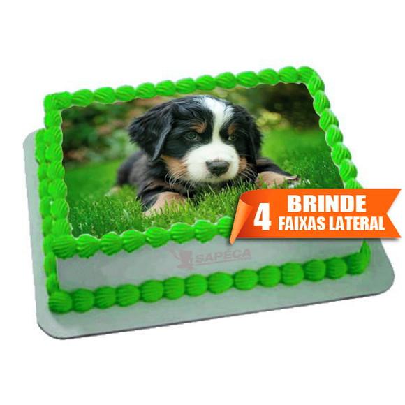 Papel arroz Cachorro Fofinho + Brinde Faixas Laterais