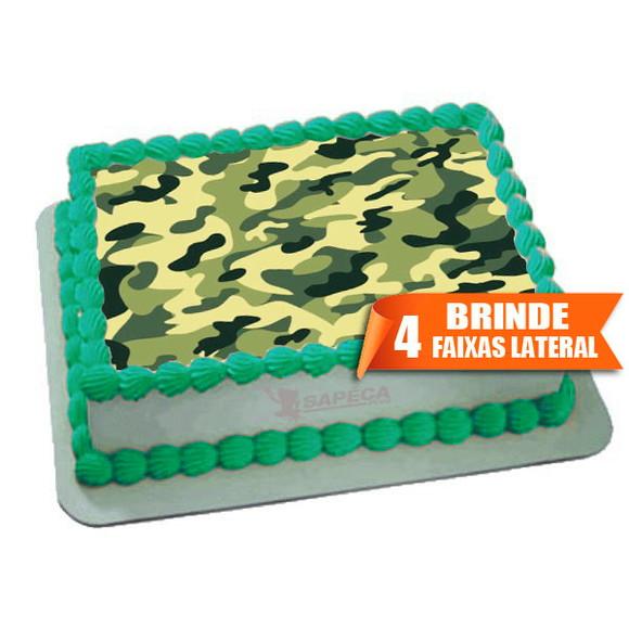 Papel arroz Camuflado Exercito + Brinde Faixas Laterais