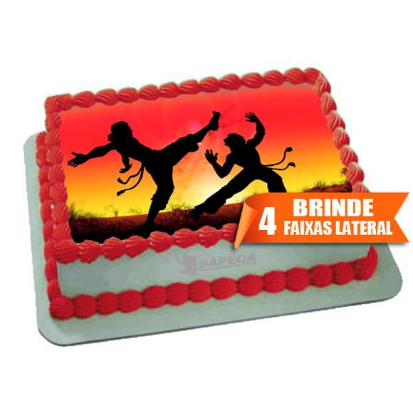 Papel arroz Capoeira Luta UFC + Brinde Faixas Laterais