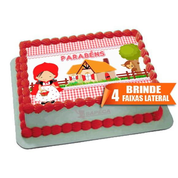 Papel arroz Chapeuzinho Vermelho + Brinde Faixas Lateral