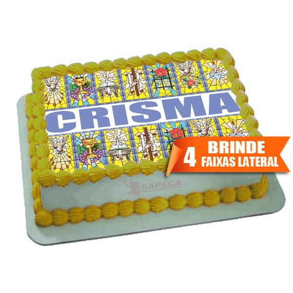 Papel arroz Crisma eucaristia + Brinde Faixas Laterais