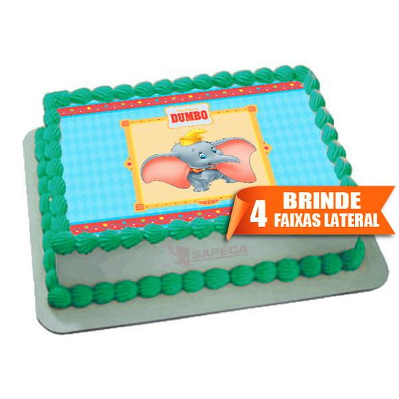 Papel arroz Dumbo Elefante + Brinde Faixas Laterais