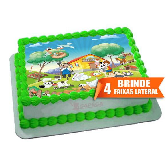 Papel arroz Fazendinha Sitio + Brinde Faixas Laterais