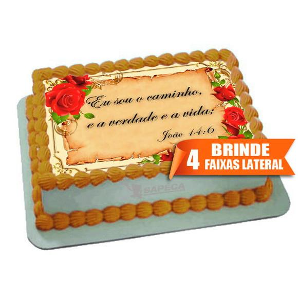 Papel arroz Frases Bíblicas + Brinde Faixas Laterais
