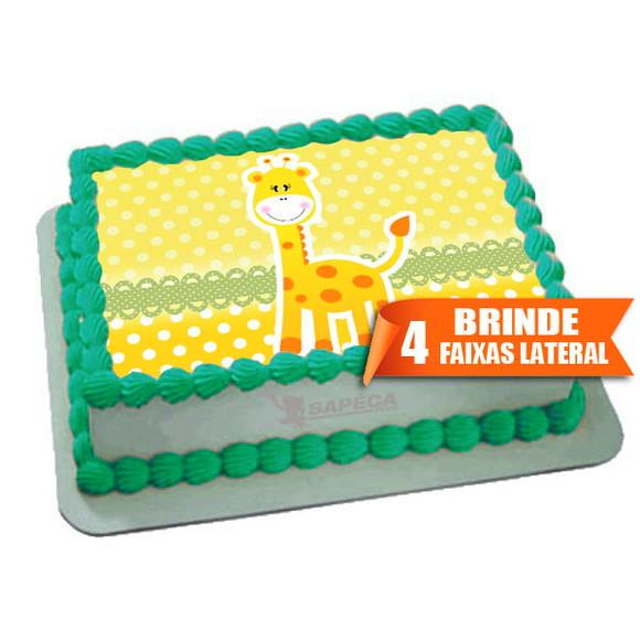 Papel arroz Girafa Baby + Brinde Faixas Laterais