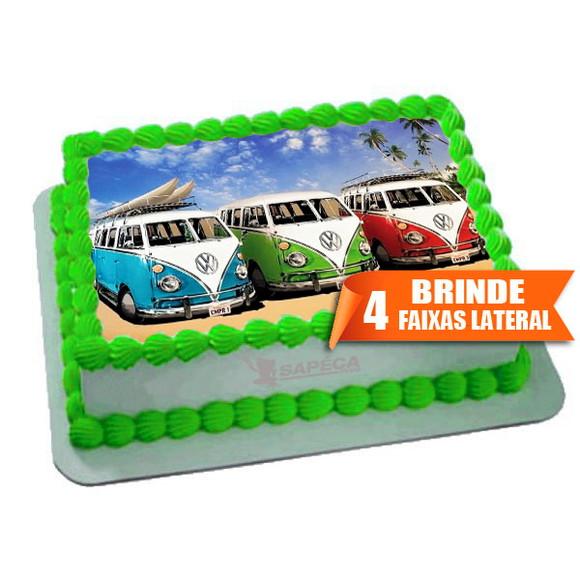 Papel arroz Kombi Perua + Brinde Faixas Laterais