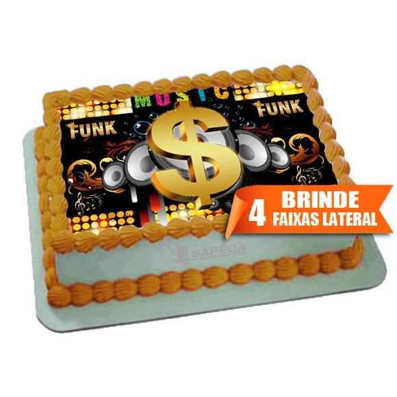 Papel arroz Musica Funk + Brinde Faixas Laterais